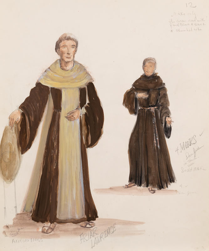 Costume design for Friar Lawrence in Romeo and Juliet McNay Art Museum