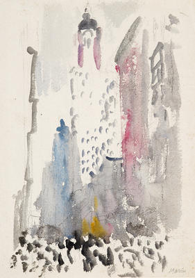 Manhattan; John Marin; American, 1870-1953; 1950.95